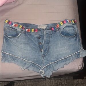 Free People Denim Women Shorts